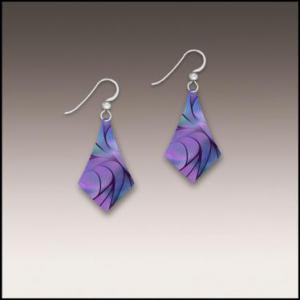 Wearable Art Abstract Design Teardrop Earrings