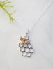 Honey Bee With Honeycomb Necklace 1