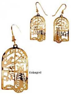 Wild Bryde Cat In The Window Earrings