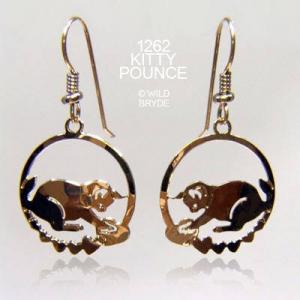 Wild Bryde Kitty Pounce Earrings