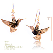 Wild Bryde Hanging Hummingbird Earrings