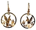 Wild Bryde Ruby-Throated Hummingbird Earrings