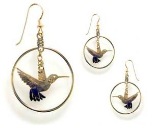 Flying Hummer Earrings