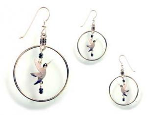 Beaded Hummer Earrings