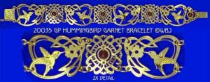 Hummingbird Garnet Bracelet
