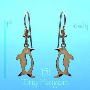 Wild Bryde Tiny Penguin Earrings