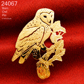 Wild Bryde Barn Owl Pin