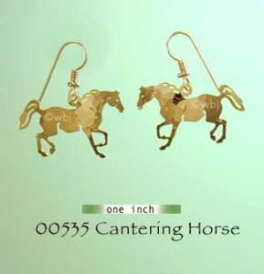 Cantering Horse Earrings