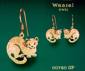 Weasel Earrings