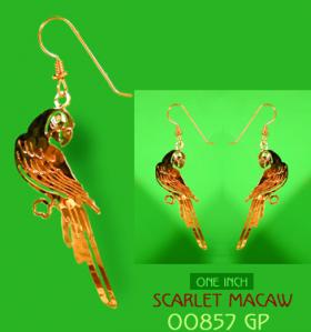 Scarlet Macaw Earrings