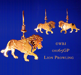 Lion Prowling Earrings