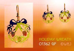 Holiday Wreath Earrings