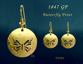 Butterfly Print Earrings