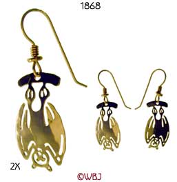 Bat Hanging Earrings