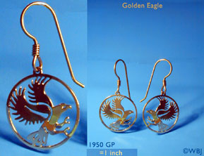 Wild Bryde Golden Eagle Earrings