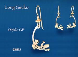 Long Gecko Earrings