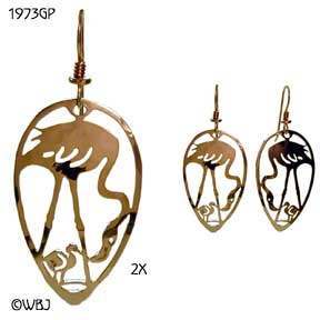 Wild Bryde Flamingo and Chick Earrings
