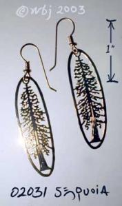 Redwood Tree Earrings