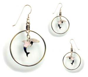 Small Dolphin Earrings
