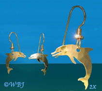 Wild Bryde Small Dolphin Earrings