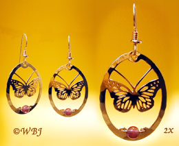 Wild Bryde Monarch Butterfly Earrings