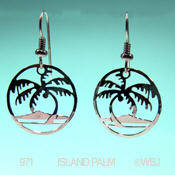 Wild Bryde Island Palm Earrings