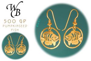 Pumpkin Seed Fish Earrings