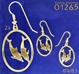 Playful Dolphins Earrings