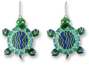 Zarlite Calypso Turtle Earrings