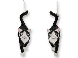 Zarlite Socks the Cat Earrings