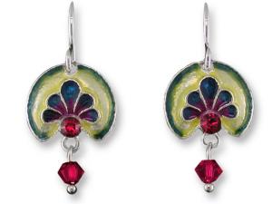 Zarlite Ruby Anthemion Earrings