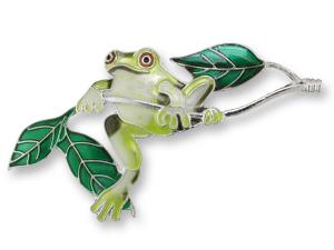 Zarlite Frog On Twig Pin