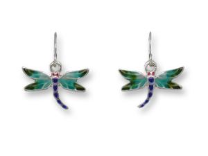 Zarlite Red-Eyed Damselfly Earrings