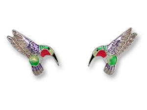 Zarlite Tiny Hummingbird Earrings