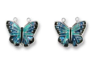 Zarlite Blue Morpho Post Earrings