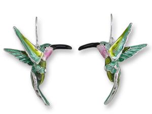 Zarlite Hovering Hummingbird Earrings