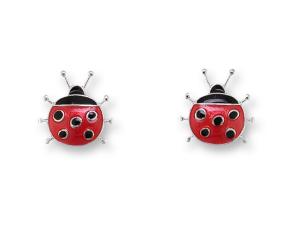 Zarlite Spotted Ladybug Earrings