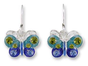 Zarlite Crystal Butterfly Earrings