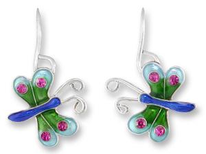Zarlite Li'l Crystal Dragonfly Earrings