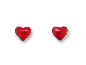 Zarlite Red Heart Earrings