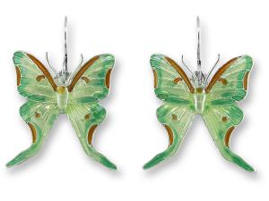 Zarlite Luna Moth Earrings