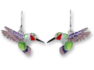 Zarlite Hummingbird Dangle Earrings