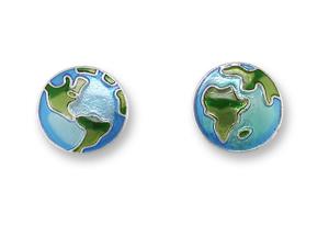 Zarlite Planet Earth Earrings