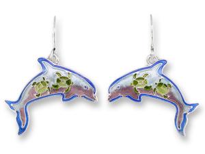 Zarlite Dolphin Montage Earrings