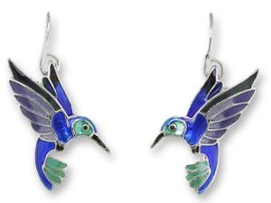 Zarlite Violet-Bellied Hummingbird Earrings