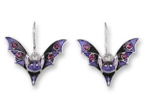 Crystal Bat Earrings